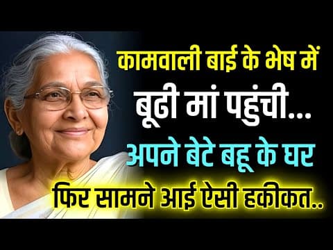 Thumbnail for कामवाली बाई के भेष में जब मां पहुंची बेटे-बहू के घर… सामने जो देखा, रूह कांप उठी! by A2Z Movies by Shilpa ki Awaaz