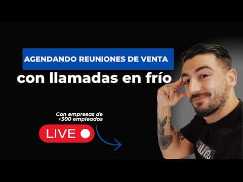 Thumbnail for LLAMADAS EN FRÍO EN DIRECTO: Agendando reuniones con CEOs y directores de empresas gigantes. by Felix Fernandez Sanchez