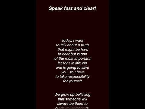 Thumbnail for Speak fast and Clear || Improve your English by Reading Challenge