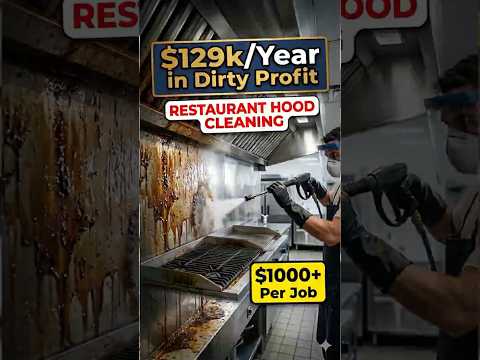Thumbnail for 🧼  High-Profit Restaurant Hood Cleaning (Real Numbers at $1k Per Job) #shorts by Easy Biz Breakdowns