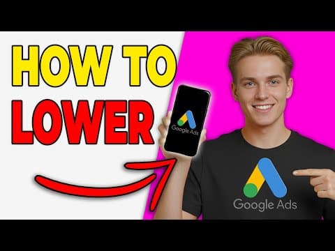 Thumbnail for How To Lower Cost Per Click In Google Ads (2026 Strategy) by SmartMoneyTutorials