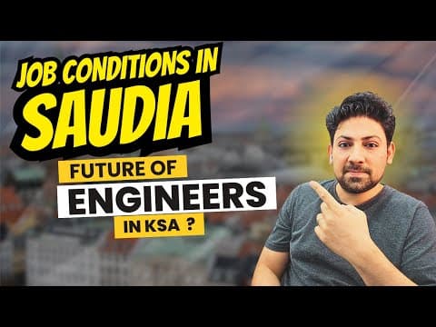 Thumbnail for Current Job Conditions in Saudi Arabia For Engineers | Is Saudia Still Worth It? by MrMAF