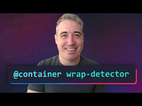 Thumbnail for Wrap detection with a few lines of CSS by Kevin Powell