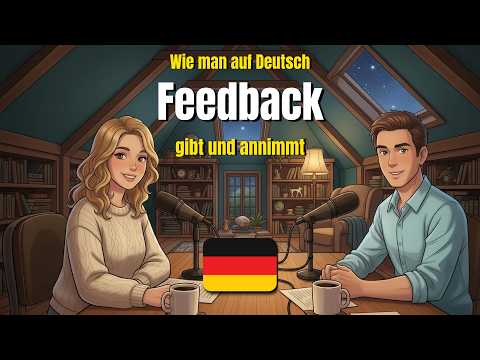 Thumbnail for Wie man auf Deutsch Feedback gibt und annimmt | German conversation exercise (A1-A2) by Daily German Talks