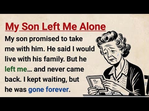 Thumbnail for Learn English with Stories ⭐ My Son Left Me Alone | Level 3 English Listening & Speaking Practice by English Story Readings