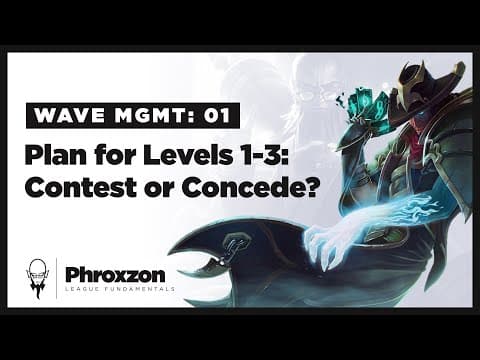 Thumbnail for Wave Management 01: Contest or Concede at Levels 1-3 by Riot Phroxzon League of Legends Game Design