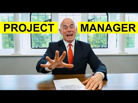 Thumbnail for PROJECT MANAGER INTERVIEW QUESTIONS & ANSWERS! (How to PREPARE for a PROJECT MANAGER INTERVIEW!) by CareerVidz