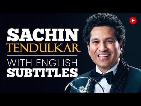 Thumbnail for ENGLISH SPEECH | SACHIN TENDULKAR: Be the Best (English Subtitles) by English Speeches