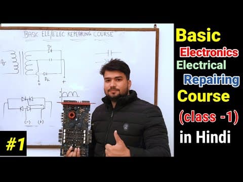Thumbnail for basic electronics and electrical repairing course part 1 | basic electronics repairing course by sgnr classes