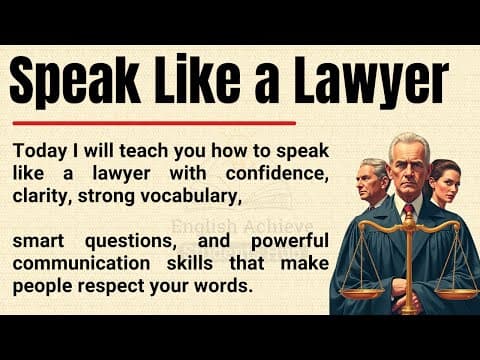 Thumbnail for Speak Like a Lawyer 🔥 || 9 Secrets to Sound Smart, Confident & Professional in English ✅ by English Achieve Students Hub