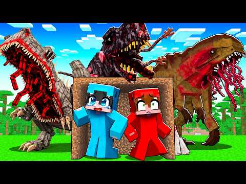 Thumbnail for Sobrevivimos a Dinosaurios Parásitos de TERROR en Minecraft... by Nacho