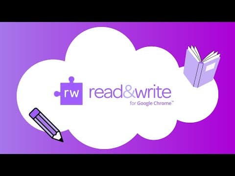 Thumbnail for Read & Write | Tutorial for Students by CCSD21 Technology Services