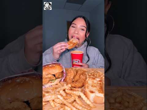 Thumbnail for Claudia's Raising Cane's Feast Chicken, Texas Toast & Saucy Perfection#shorts #mukbang #trending by ASMR Eating Bliss