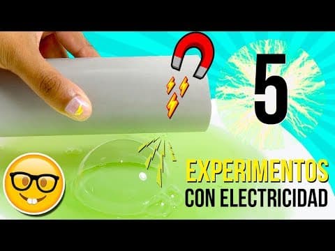 Thumbnail for 5 INCREIBLES Experimentos CASEROS con ELECTRICIDAD ELECTROSTÁTICA 🎇 Experimentos Fáciles para Niños by Hora de DIY * Hoy No Hay Cole *