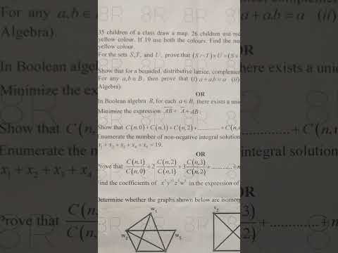 Thumbnail for JNTUH R22 BTech 2 Year 2 Semester DISCRETE MATHEMATICS Question paper 😱🔥#jntuhyderabad #jntuh by B-Tech Academy