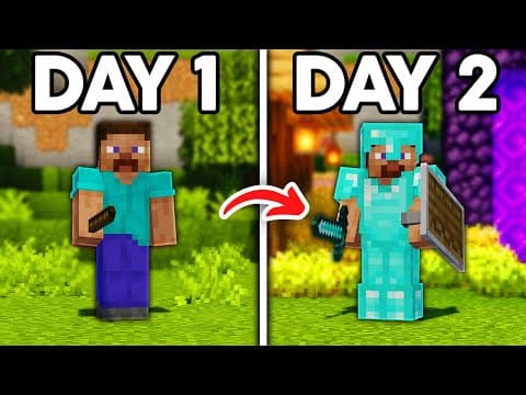 Thumbnail for How to start a Minecraft Survival the Right Way - Beginners Ultimate Guide by ReytGood