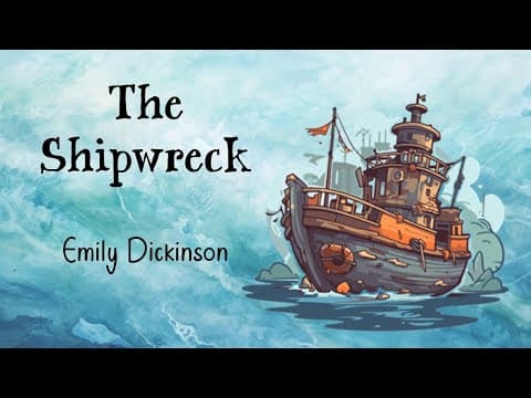 Thumbnail for Grade 12 Poetry: 'The Shipwreck' by Emily Dickinson by English is Love
