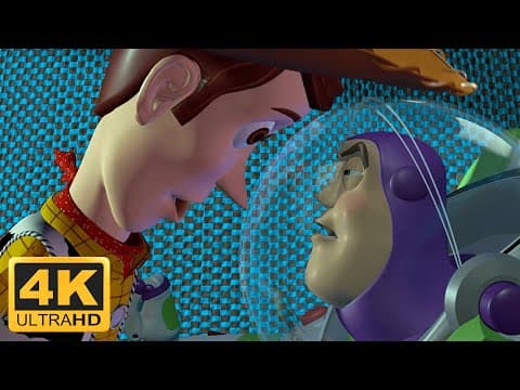 Thumbnail for Toy Story (1995) Woody & Buzz Fight, Woody VS Buzz, Woody & Buzz Argue (Remastered 4K 60FPS) by Remastered by Ron