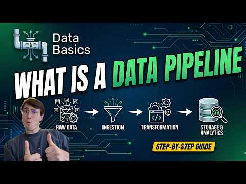 Thumbnail for What is a Data Pipeline! Data Pipelines Explained for Beginners! by The Data and AI Guy