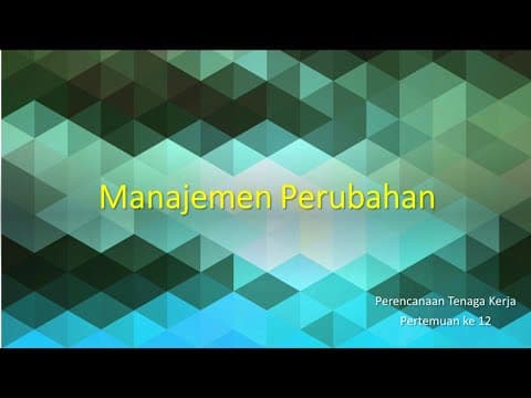 Thumbnail for Manajemen Perubahan by Arasy Alimudin