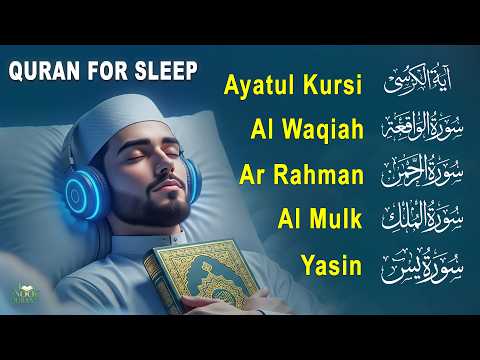 Thumbnail for Peaceful Quran for Deep Sleep | Al-Fatiha,Ayatul Kursi,Surah Ar-Rahman, Al-Mulk, Yasin - Alaa Aqel by Noor Quran TV
