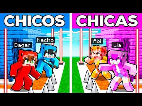 Thumbnail for CHICOS vs CHICAS: La BASE MÁS SEGURA de Minecraft! by Nacho