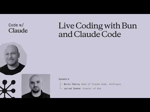 Thumbnail for Live coding session with Claude Code and Boris by Claude