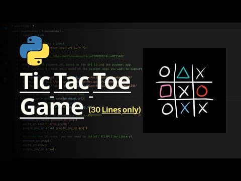 Thumbnail for Tic Tac Toe Game In Python | Python Project for Beginners by Coding With Sagar