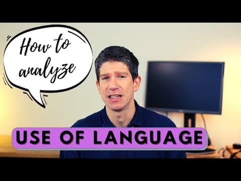 Thumbnail for How to analyze "use of language" - Englisch Oberstufe - auf Deutsch - Erklärung und Beispiele by Mr V Englisch und Sport