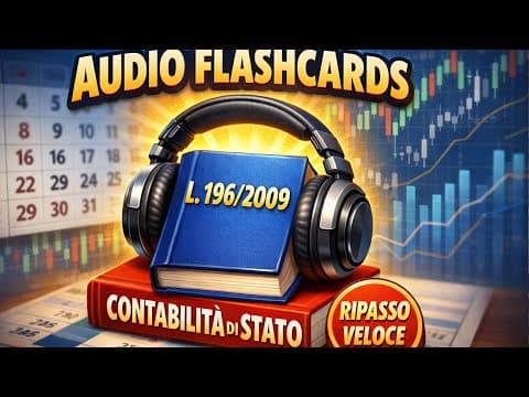 Thumbnail for Legge 196/2009 Audio Flashcards: Ripasso Contabilità di Stato e Bilancio. Pacchetto 2 by Obiettivo Funzionario