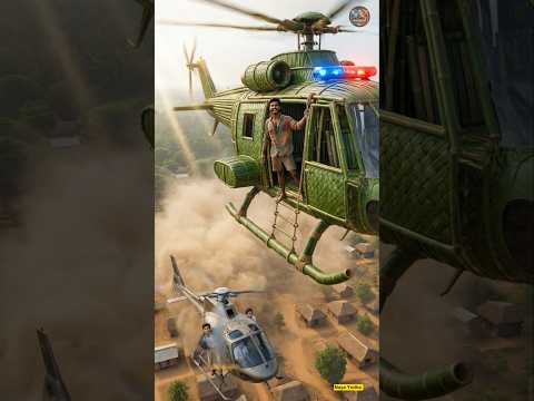 Thumbnail for crafted his Monster Helicopter ЁЯЪБ from Bamboo streak and Palm leaves | Naya yodha#woodscraft #ai by Naya Yodha
