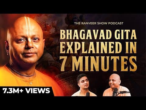 Thumbnail for Indian Monk Explains Bhagawad Gita In 7 Minutes | Gaur Gopal Das on TRS by BeerBiceps