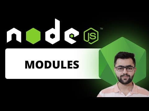 Thumbnail for Modules in NodeJS by Piyush Garg