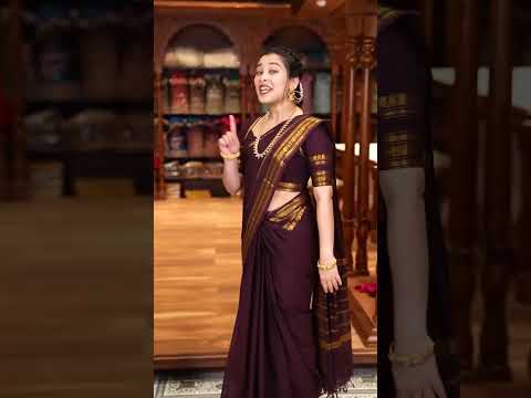 Thumbnail for Coffee brown plain Chettinad cotton sarees  | POP | Pothys by Pillars of Pothys