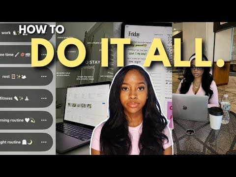 Thumbnail for How To Make Time For EVERYTHING | productivity & discipline by ChamiaTiarra