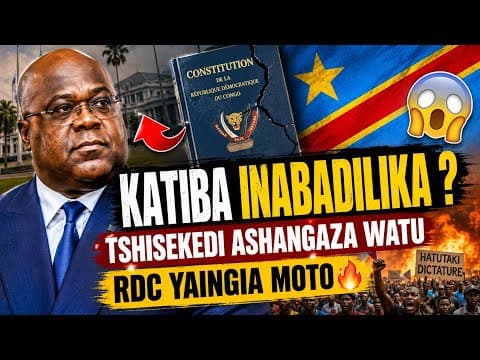 Thumbnail for FÉLIX TSHISEKEDI AMEKUBALI KUBADILISHA KATIBA ? 😱 RDC EN DANGER! by HOLLY KIVU TV