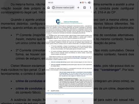 Thumbnail for CRIMES CONTRA A DIGNIDADE SEXUAL PARTE 1 by WAGNERIANA CAMURÇA