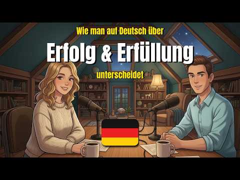 Thumbnail for Wie man auf Deutsch über Erfolg & Erfüllung unterscheidet | German conversation exercise (A1-A2) by Daily German Talks