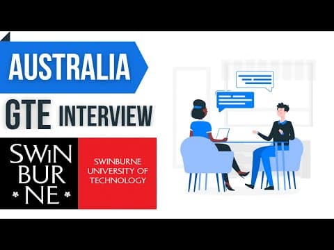 Thumbnail for AUSTRALIA GTE INTERVIEW |SWINBURNE UNIVERSITY| 2023 #swinburne #australianstudents #studentvisa by FM Vlogs