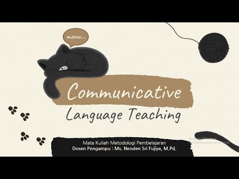 Thumbnail for Communicative Language Teaching [CLT] || Metodologi Pembelajaran by PBI Invada 2020