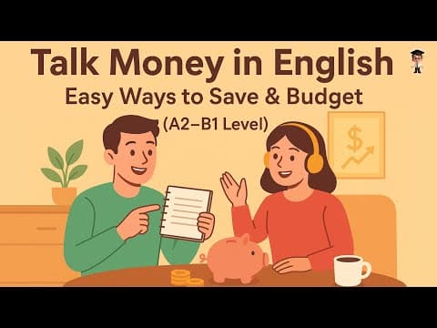 Thumbnail for English Podcast for Beginners (A2–B1) | Let's Talk About Money 💰 Easy Ways to Save & Budget by Mr. English Channel