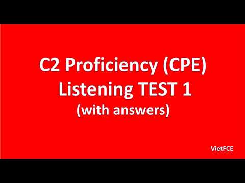Thumbnail for C2 Proficiency (CPE) Listening Test 1 with answers by Viet FCE