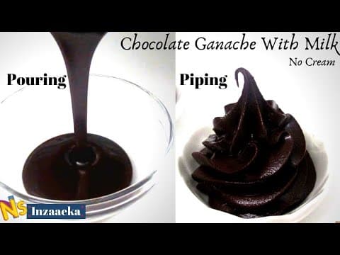 Thumbnail for Chocolate Ganache With Milk |   Pouring & Piping Ganache | No Cream by Nish Shreyaa Inzaaeka