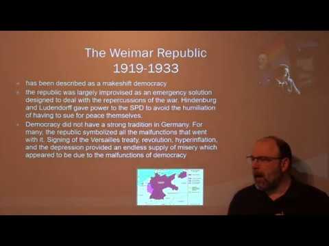 Thumbnail for The Weimar Republic 1918-1933 - Lecture by Eric Tolman by Eric Tolman's History Lecture Series