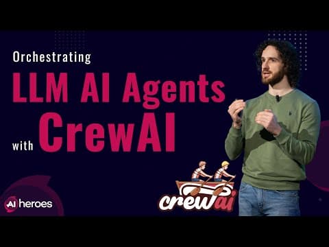 Thumbnail for Orchestrating LLM AI Agents with CrewAI | Ai Heroes 2024 Talk by AI Heroes