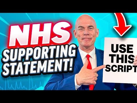 Thumbnail for NHS SUPPORTING INFORMATION STATEMENT EXAMPLES! (How to Complete the NHS APPLICATION FORM!) by CareerVidz