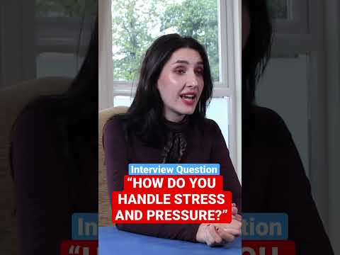 Thumbnail for How to answer “How do you handle stress and pressure?” Interview Question #shorts by CareerVidz