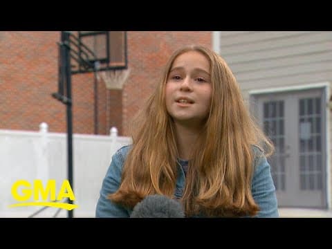 Thumbnail for 12-year-old girl delivers powerful message about equality in sports l GMA by Good Morning America