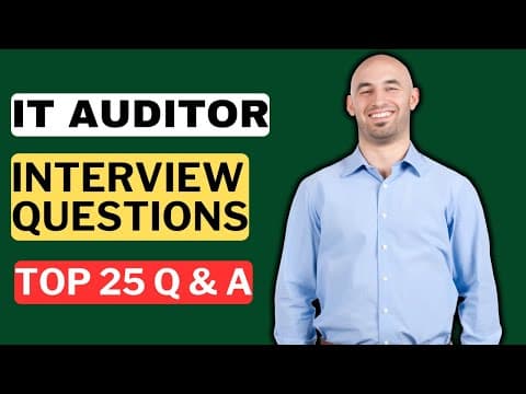 Thumbnail for IT Auditor Interview Questions and Answers | How to Pass an IT Auditor Interview by InterviewGuide