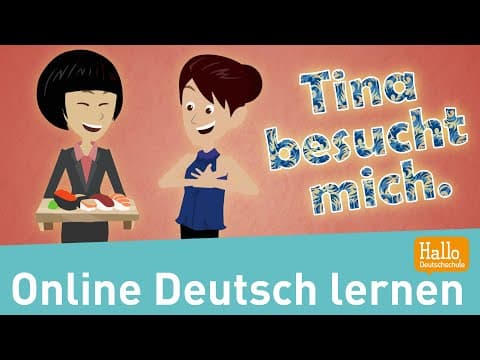 Thumbnail for Deutsch lernen mit Dialogen / Tina besucht mich. / Wie ist deine Wohnung? by Hallo Deutschschule